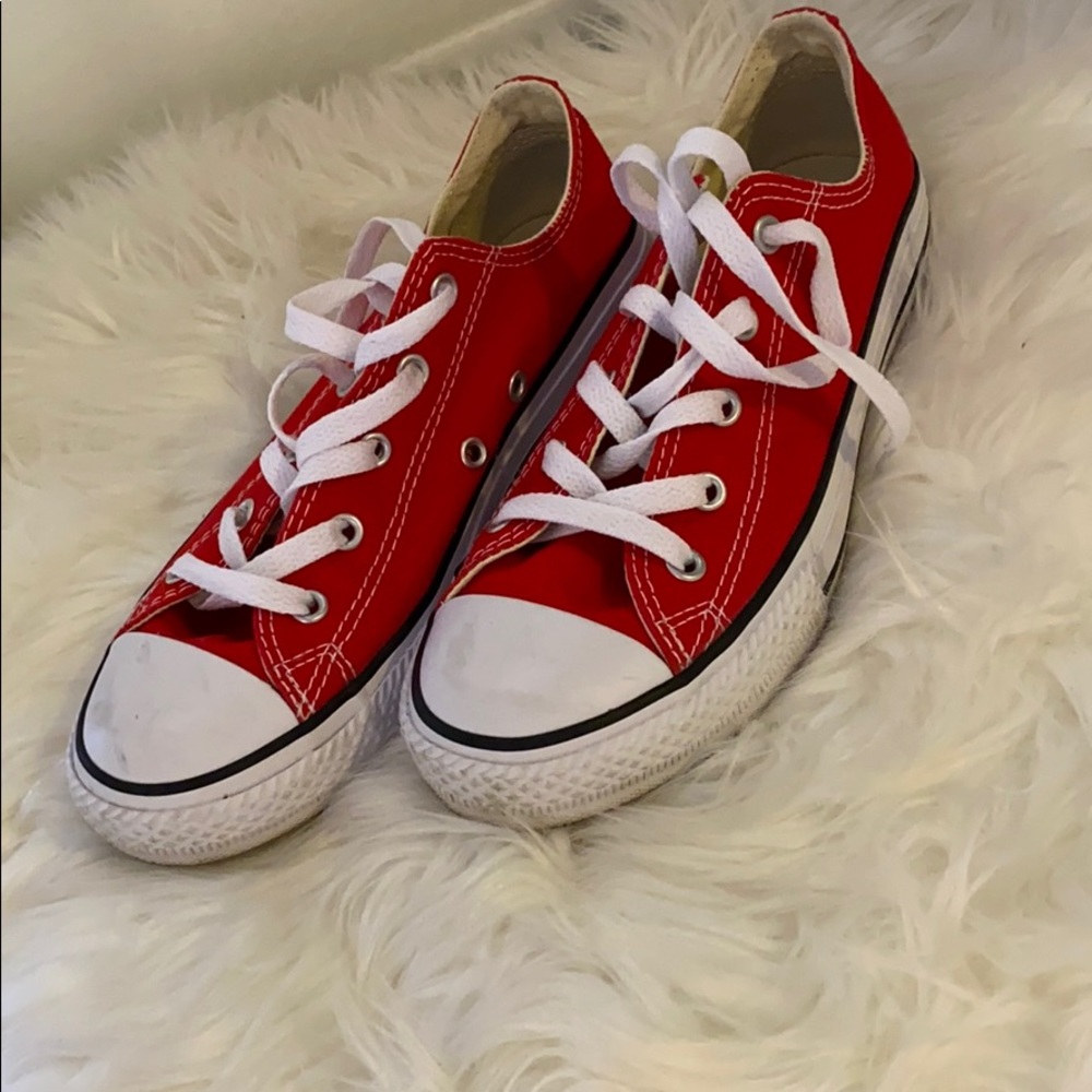 Red youth size converse